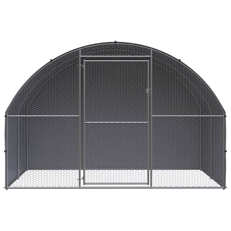 Vidaxl kippenren 3x2x2 m gegalvaniseerd staal