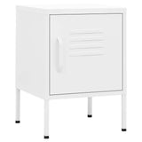 Vidaxl nachtkastjes 2 st 35x35x51 cm staal wit