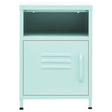 Vidaxl nachtkastjes 2 st 35x35x51 cm staal mintkleurig