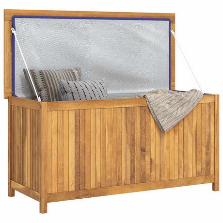 Vidaxl tuinbox 114x50x58 cm massief teakhout