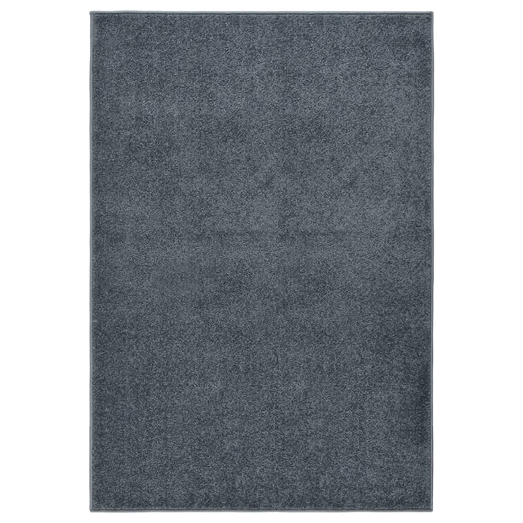 Vidaxl Rug Kortpolig 160x230 cm antracit -farvet