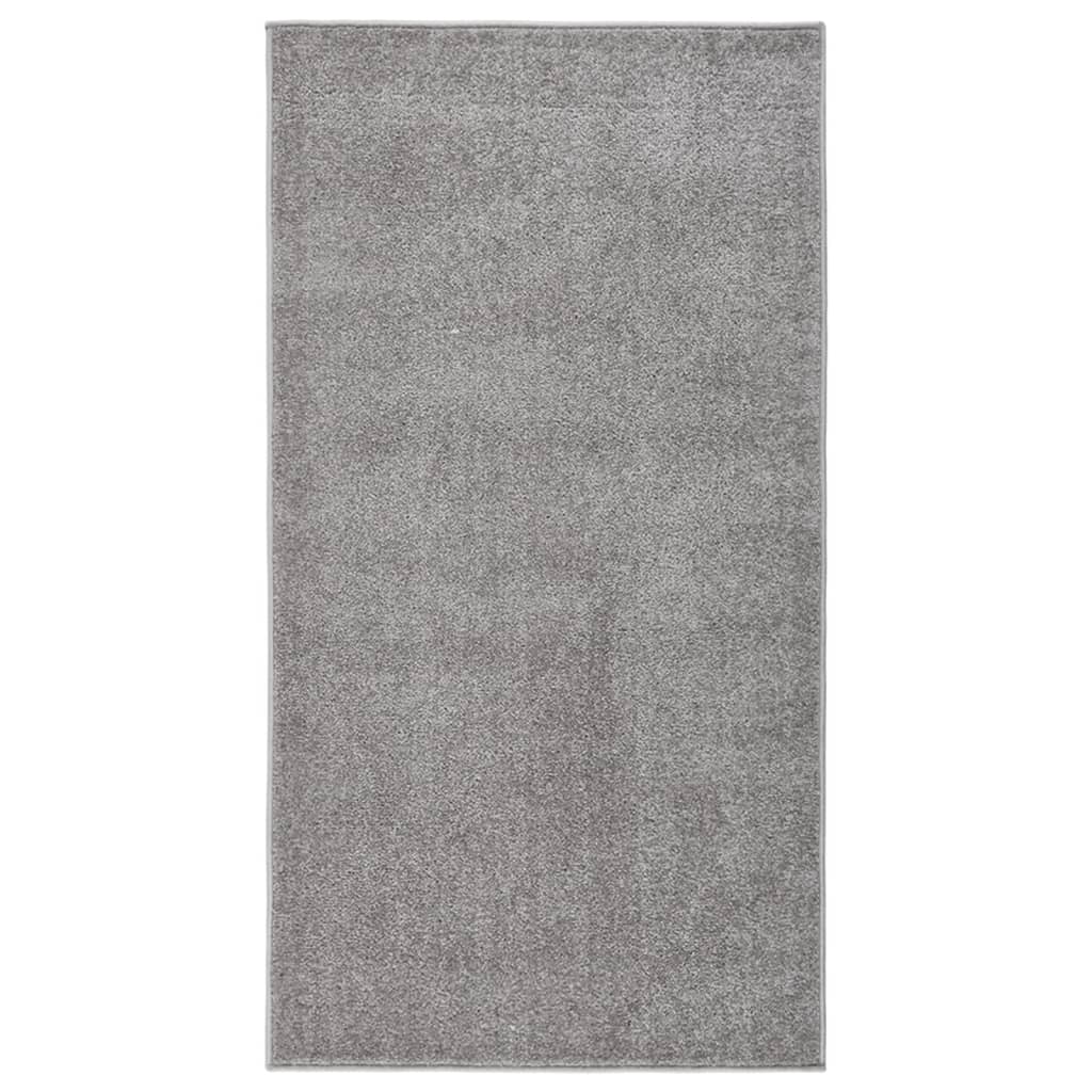 Vidaxl Rug Kortpolig 80x150 cm grå