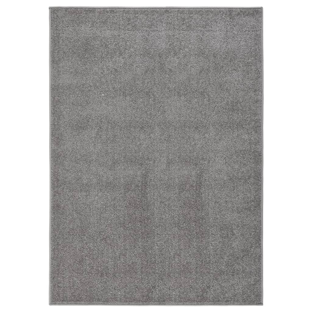 VIDAXL RUG KORTPOLIG 120x170 cm grigio