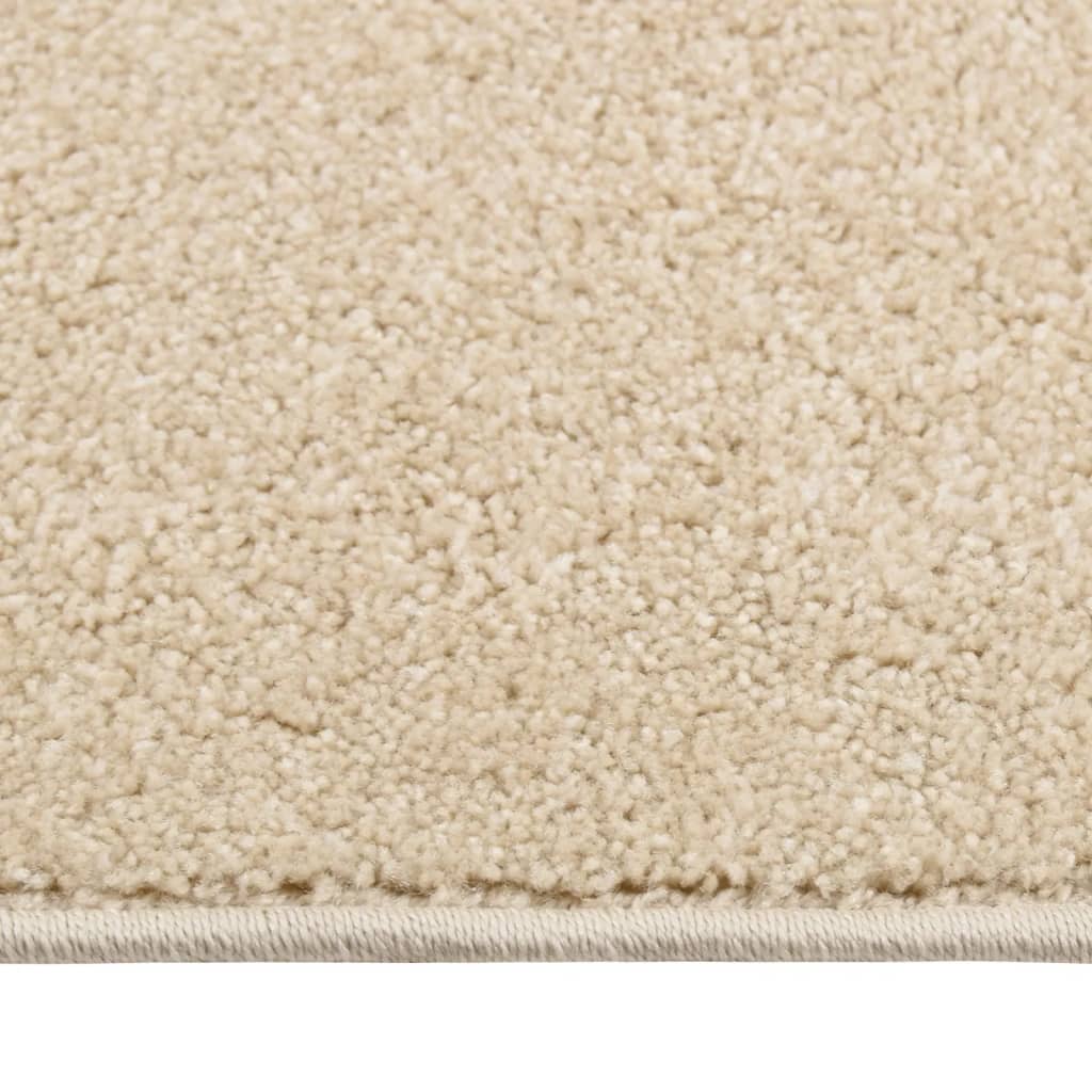 Vidaxl Rug Kortpolig 80x150 cm beige