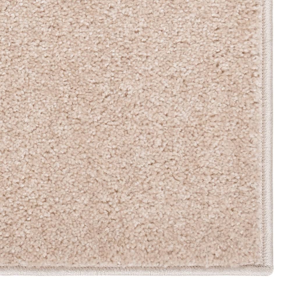 Vidaxl Rug Kortpolig 80x150 cm beige scuro