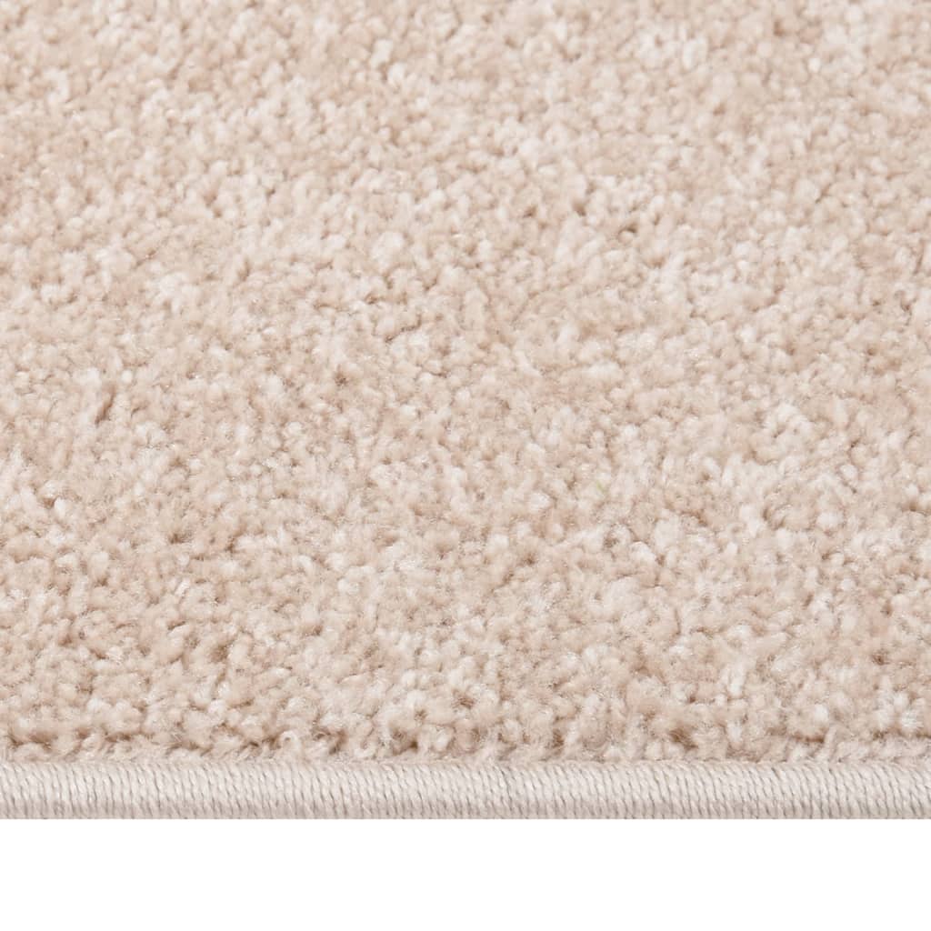 Vidaxl Rug Kortpolig 140x200 cm mørk beige