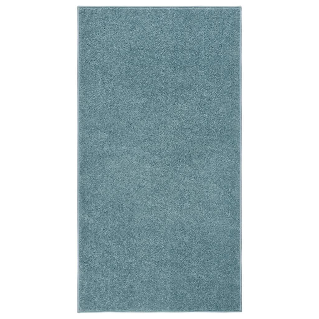 Vidaxl Rug Kortpolig 80x150 cm blå