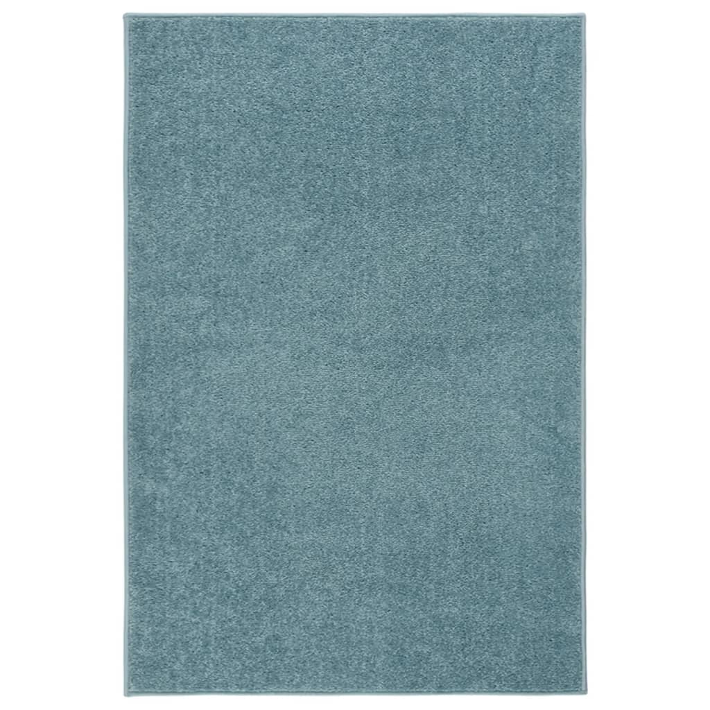 VIDAXL RUG KORTPOLIG 160x230 cm blu