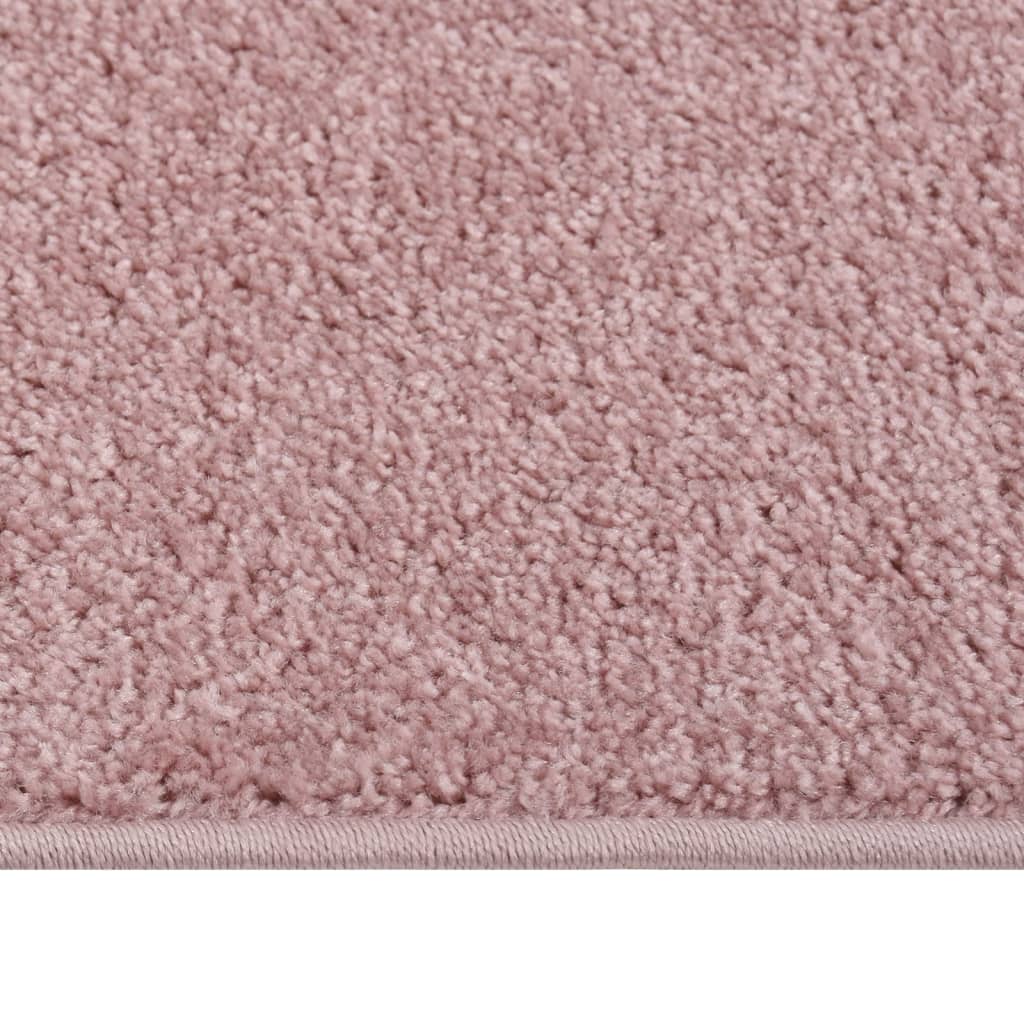 Vidaxl Rug Kortpolig 160x230 cm rosa