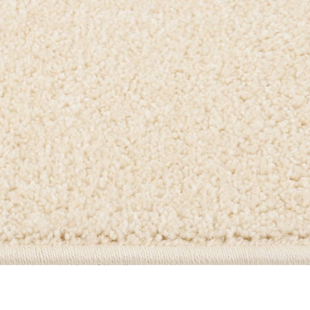 Vidaxl Rug Kortpolig 120x170 cm creme -farvet