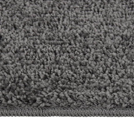 Vidaxl vloerkleed shaggy anti-slip 160x230 cm donkergrijs