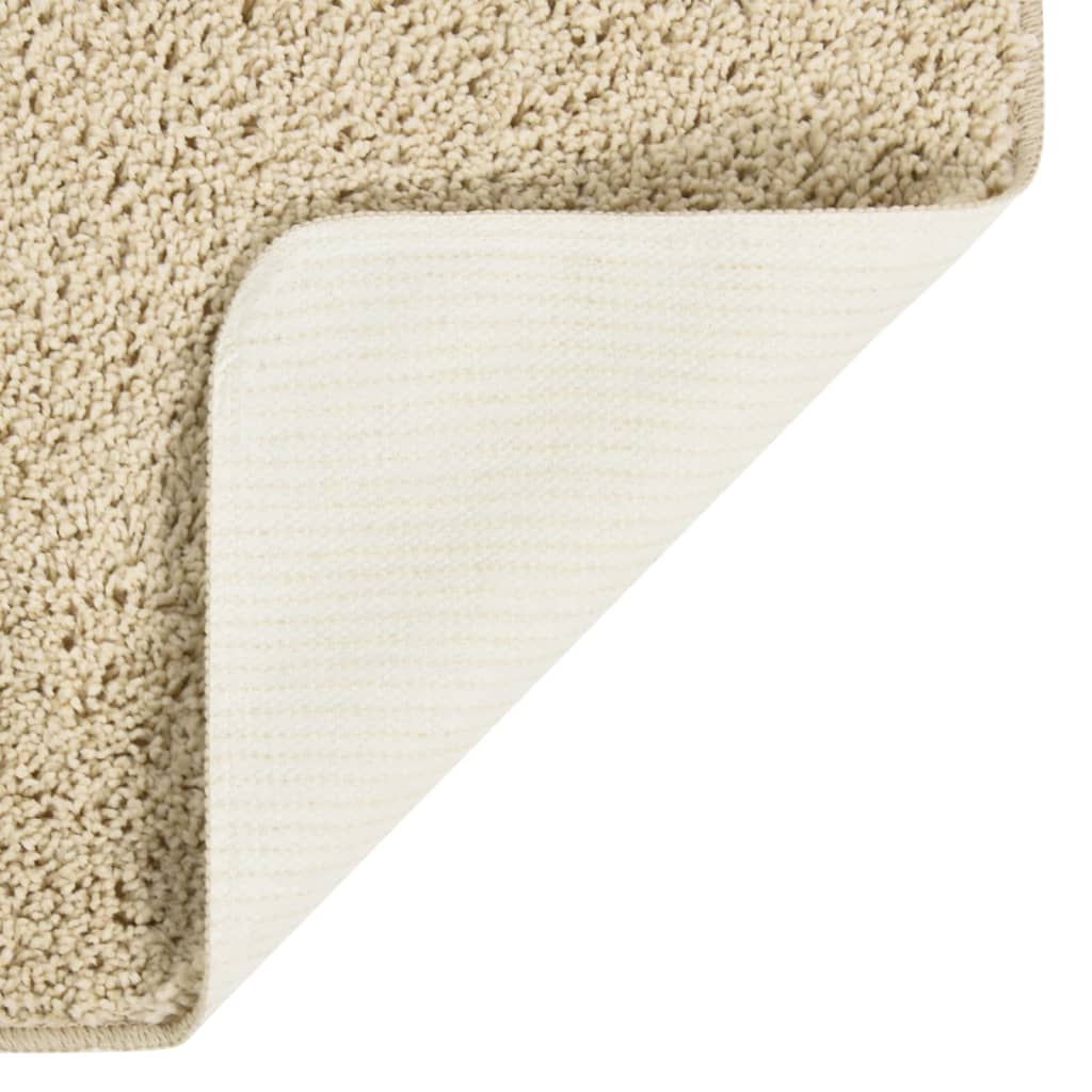 Tappeto Vidaxl Shaggy anti-slip 80x150 cm color crema
