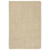 Vidaxl vloerkleed shaggy anti-slip 140x200 cm crèmekleurig