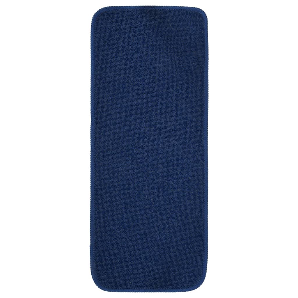 Vidaxl stair mats 15 st anti-slip rectangular 60x25 cm navy blue