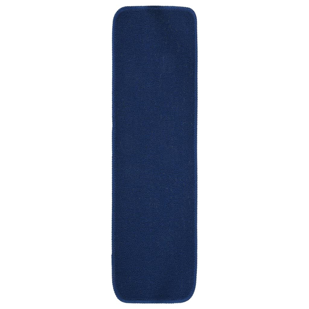 Vidaxl stair mats 15 st anti-slip rectangular 75x20 cm navy blue