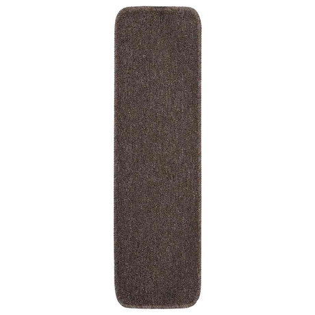 Vidaxl trapmatten 15 st anti-slip rechthoekig 75x20 cm bruin