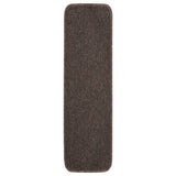 Vidaxl stair mats 15 st anti-slip rectangular 75x20 cm brown