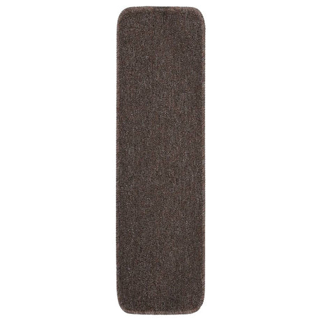 Vidaxl trapmatten 15 st anti-slip rechthoekig 75x20 cm bruin