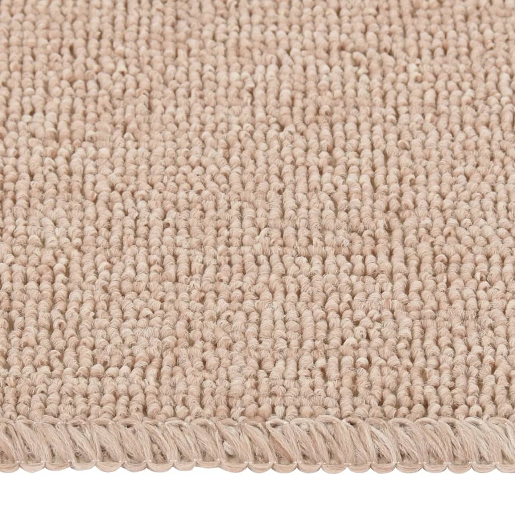 Vidaxl Schodišťové rohože 15 St. Anti-Slip Rectangular 60x25 cm Beige