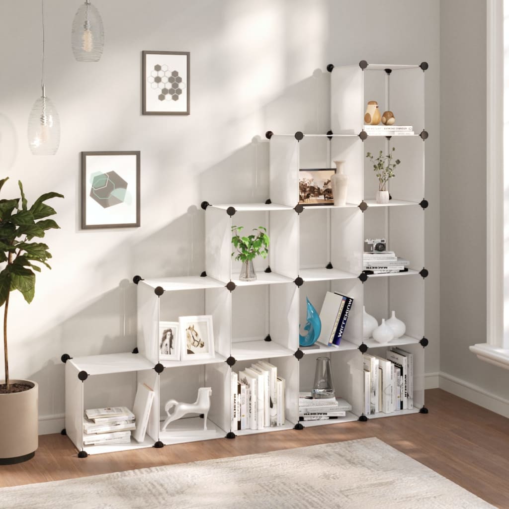 Vidaxl Storage Furniture avec 15 cours Transparent en polypropène