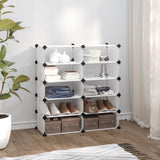 Vidaxl shoe rack 84x32x88.5 cm Polypropene transparent