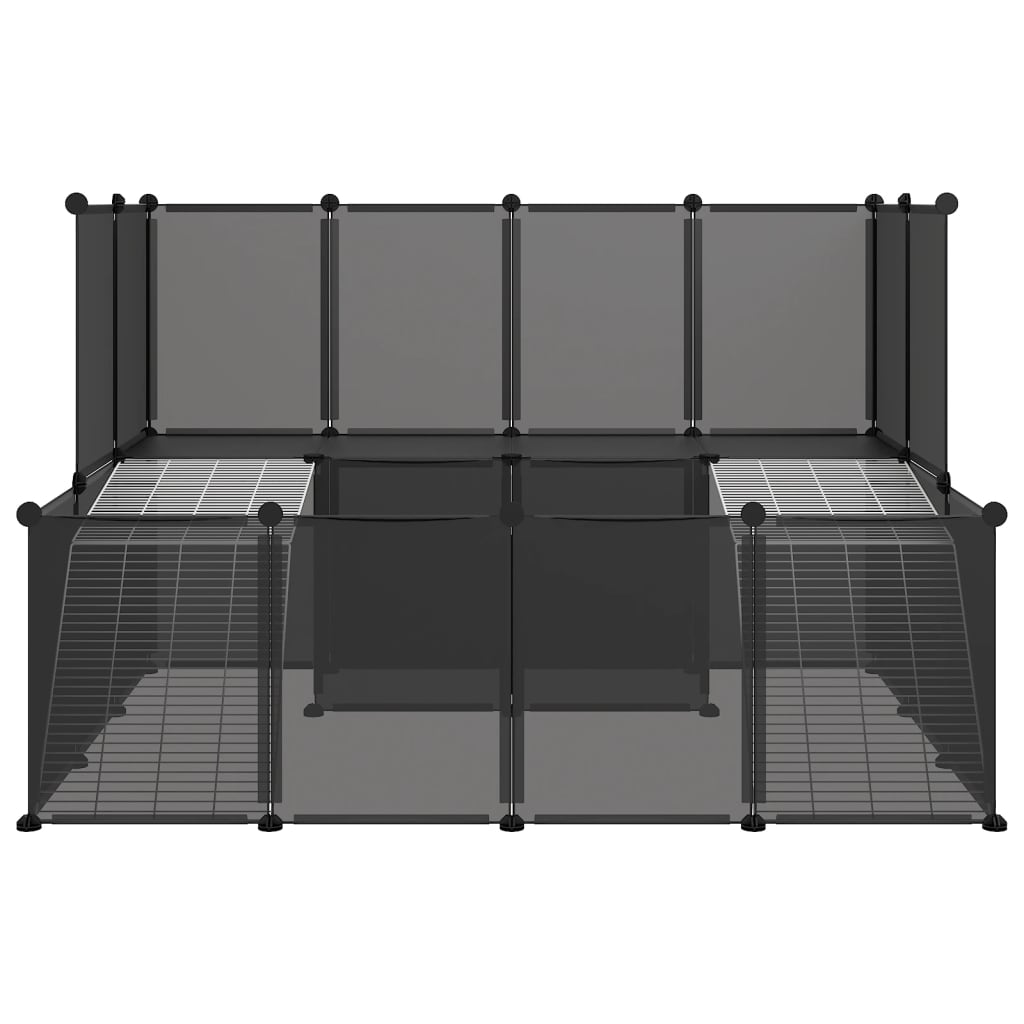 VidaXL Animal loft Small 143x107x93 Polypropene and Steel Black