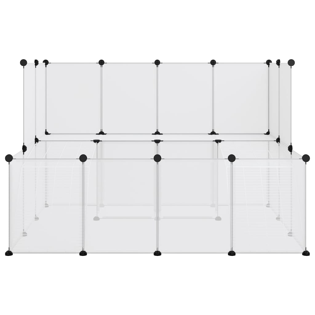 Vidaxl animal loft small 143x107x93 cm polypropene and steel transparent