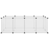 Vidaxl Animal Loft Small 144x74x46.5 cm de polipropeno y acero transparente