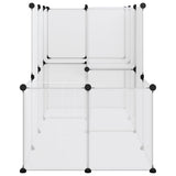 Vidaxl Animal Loft Small 142x74x93 cm Polypropène et acier transparent