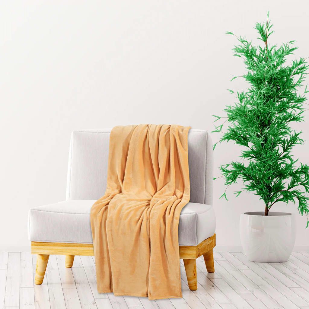 Vidaxl blanket 130x170 cm Polyester desert fog