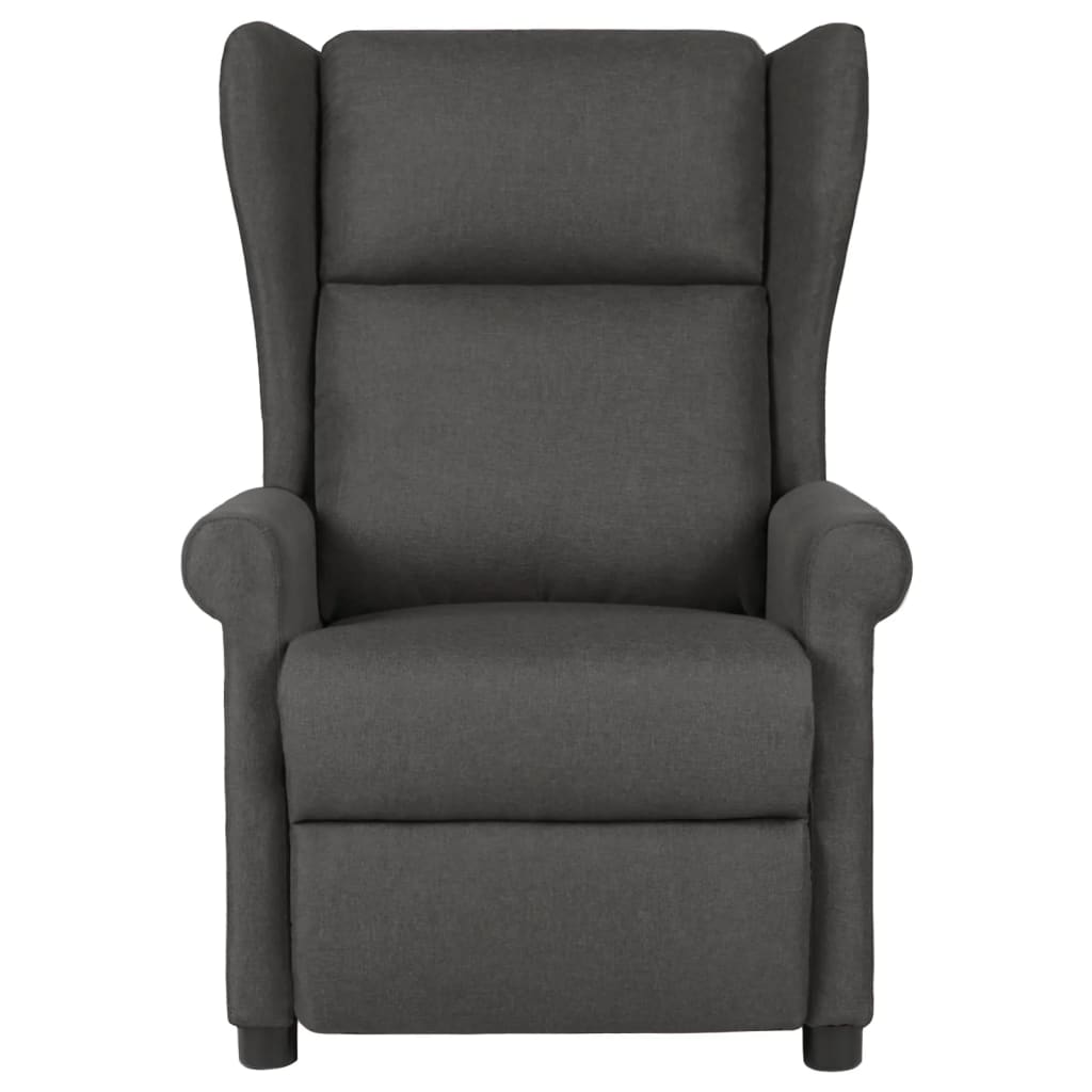 Vidaxl fauteuil verstelbaar stof donkergrijs