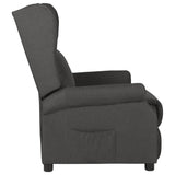 Vidaxl fauteuil verstelbaar stof donkergrijs