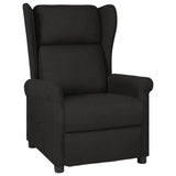 Vidaxl fauteuil verstelbaar stof zwart