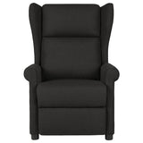 Vidaxl fauteuil verstelbaar stof zwart