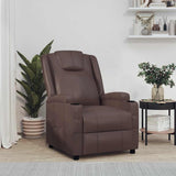 Vidaxl fauteuil verstelbaar kunstleer bruin