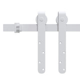 Vidaxl ophangset voor minischuifdeur 200 cm koolstofstaal wit
