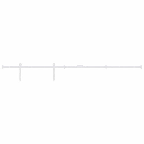 Vidaxl ophangset voor minischuifdeur 122 cm koolstofstaal wit