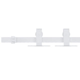 Vidaxl ophangset voor minischuifdeur 183 cm koolstofstaal wit