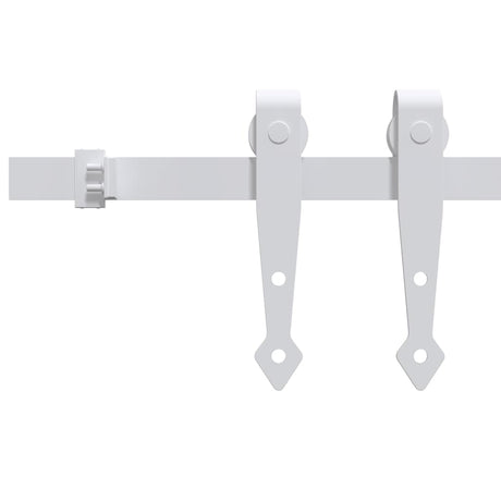 Vidaxl ophangset voor minischuifdeur 183 cm koolstofstaal wit