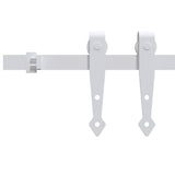 Vidaxl ophangset voor minischuifdeur 183 cm koolstofstaal wit