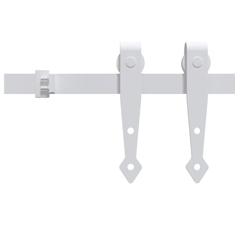 Vidaxl ophangset voor minischuifdeur 122 cm koolstofstaal wit