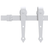 Vidaxl Fitting set for sliding door 200 cm steel white