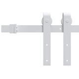 Vidaxl Fittings set for sliding door 183 cm steel white