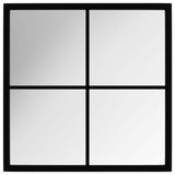 Vidaxl wandspiegel 40x40 cm metaal zwart