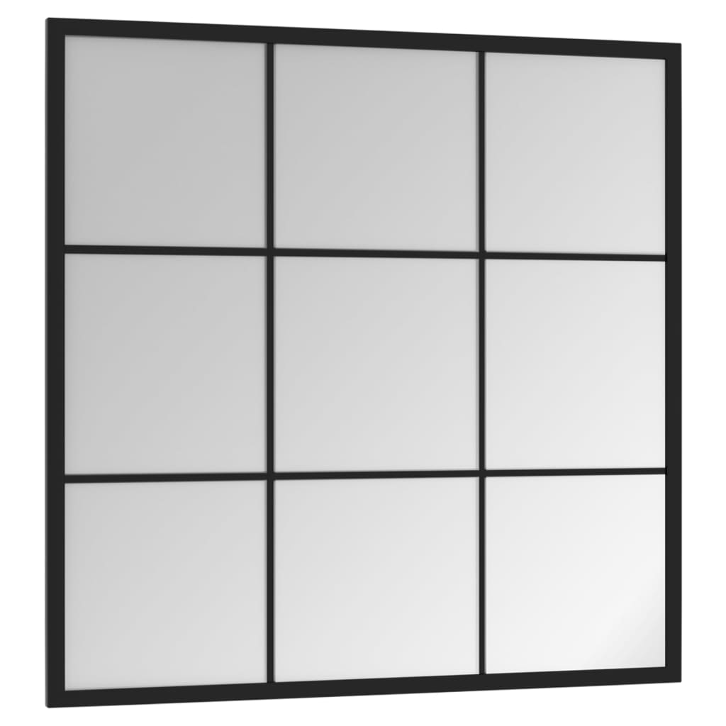 Vidaxl Wall Mirror 60x60 cm Metal Svart