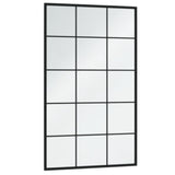 Vidaxl Mirror de pared 100x60 cm de metal negro