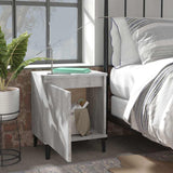 Vidaxl nachtkastjes met metalen poten 40x30x50 cm grijs sonoma eiken