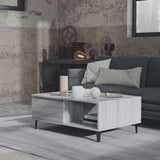 Vidaxl salontafel 90x60x35 cm bewerkt hout grijs sonoma eikenkleurig