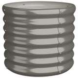 Vidaxl plantenbak 40x40x36 cm gegalvaniseerd staal grijs