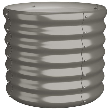 Vidaxl plantenbak 40x40x36 cm gegalvaniseerd staal grijs